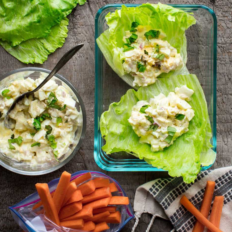 Egg Salad Lettuce Wraps